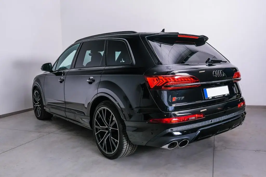 Audi SQ7 2025, rear view — Cannes Lux Car Rental, Cannes. Audi SQ7 in Cannes Audi SQ7 hire in Cannes provides access to a 2025 SUV engineered with…