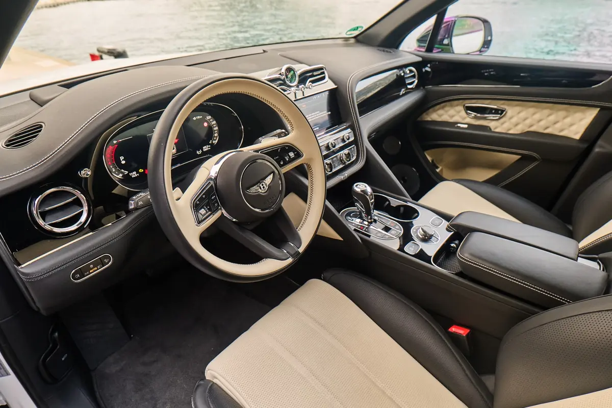Bentley Bentayga V8-S 2024, rear view — Cannes Lux Car Rental, Cannes. Bentley Bentayga V8-S in Cannes Bentley Bentayga V8-S hire in Cannes provides a 2024…