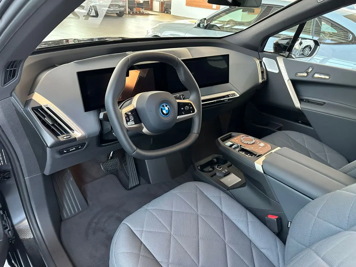 BMW IX M60 2023, exterior — Cannes Lux Car Rental, Cannes. BMW IX M60 in Cannes BMW IX M60 rental in Cannes secures a 2023 SUV delivering 619…