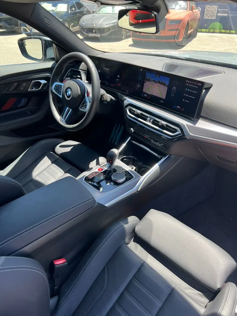 BMW M2 2024, front view — Cannes Lux Car Rental, Cannes. BMW M2 in Cannes BMW M2 rental in Cannes gives drivers access to a 2024 sport model…