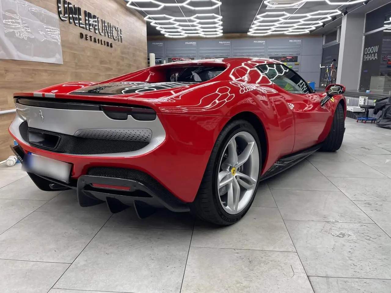 Ferrari 296 GTB 2023, exterior — Cannes Lux Car Rental, Cannes. Ferrari 296 GTB in Cannes Ferrari 296 GTB rental in Cannes provides access to a 2023…