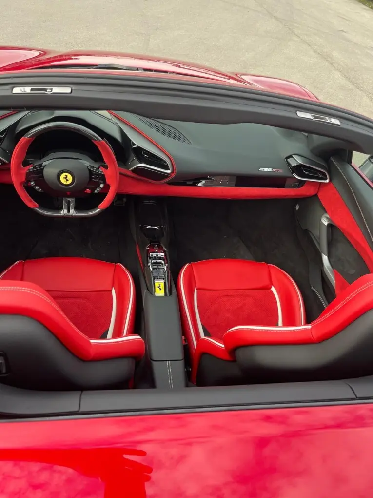 Ferrari 296 GTS Spider 2025, exterior — Cannes Lux Car Rental, Cannes. Ferrari 296 GTS Spider in Cannes Ferrari 296 GTS Spider rental in Cannes provides access…