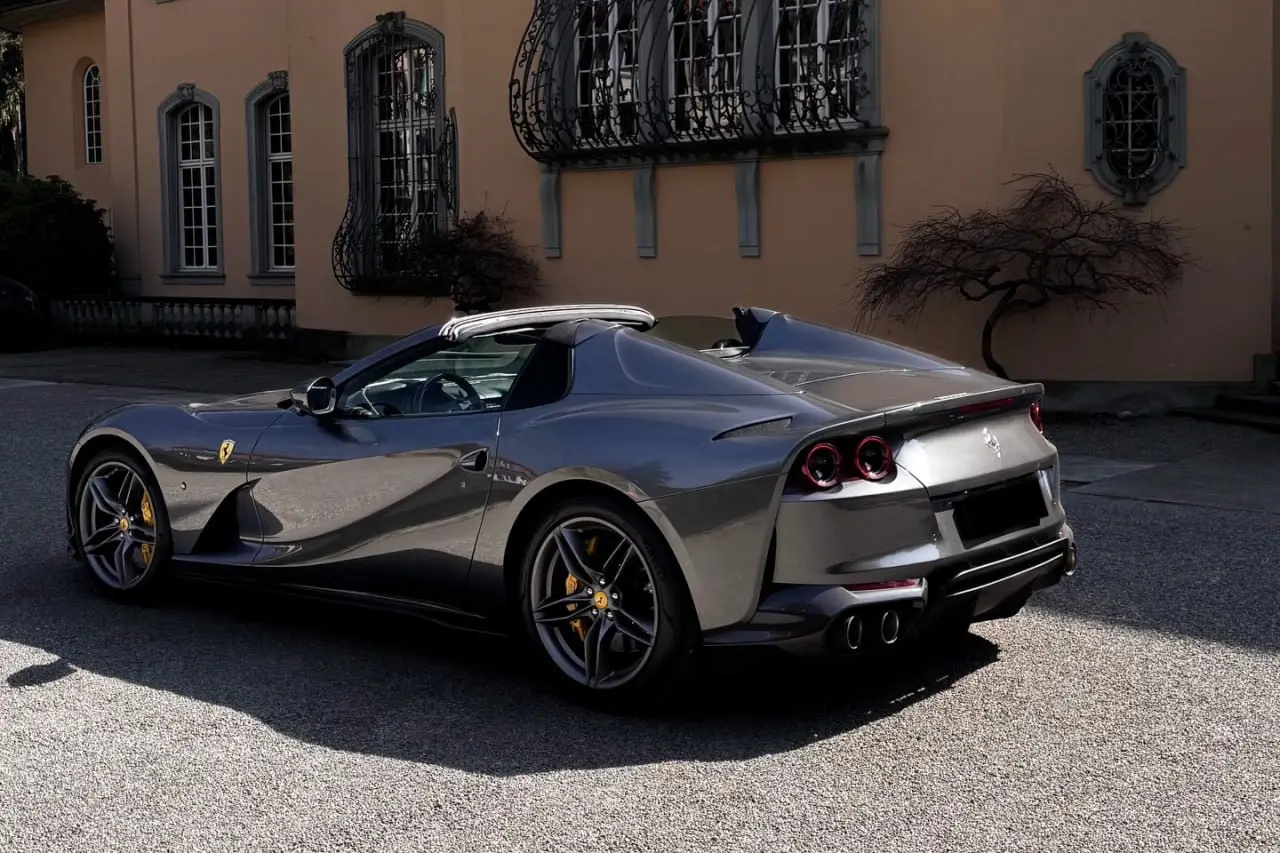 Ferrari 812 GTS 2024, front view — Cannes Lux Car Rental, Cannes. Ferrari 812 GTS in Cannes Ferrari 812 GTS rental in Cannes provides access to a 2024…