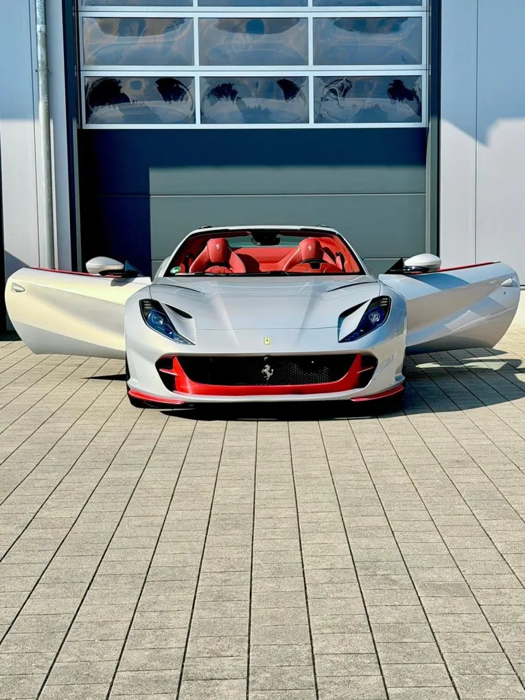 Ferrari 812 GTS 2024, exterior — Cannes Lux Car Rental, Cannes. Ferrari 812 GTS in Cannes Ferrari 812 GTS rental in Cannes provides access to a 2024…