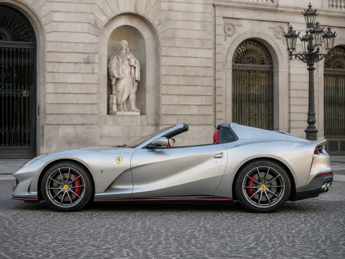 Ferrari 812 GTS 2024, dashboard — Cannes Lux Car Rental, Cannes. Ferrari 812 GTS in Cannes Ferrari 812 GTS rental in Cannes provides access to a 2024…