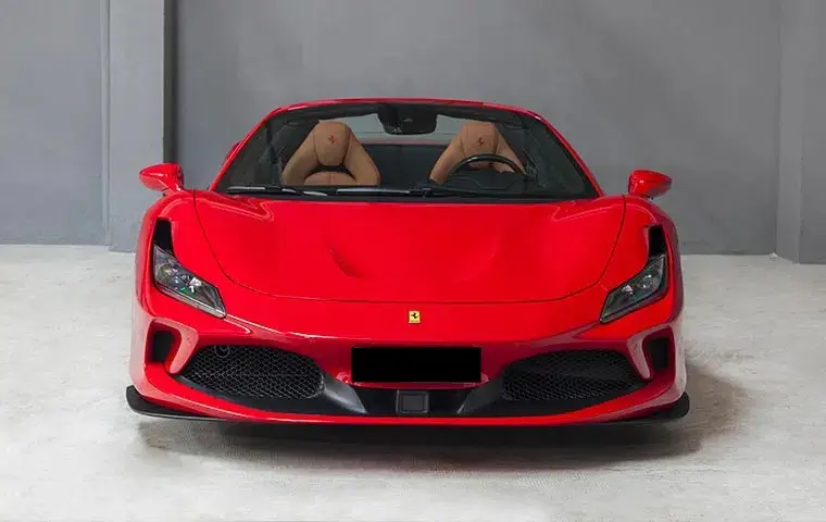 Ferrari F8 Tributo Spider Red 2023, front view — Cannes Lux Car Rental, Cannes. Ferrari F8 Tributo Spider Red in Cannes Ferrari F8 Tributo Spider Red rental in Cannes…