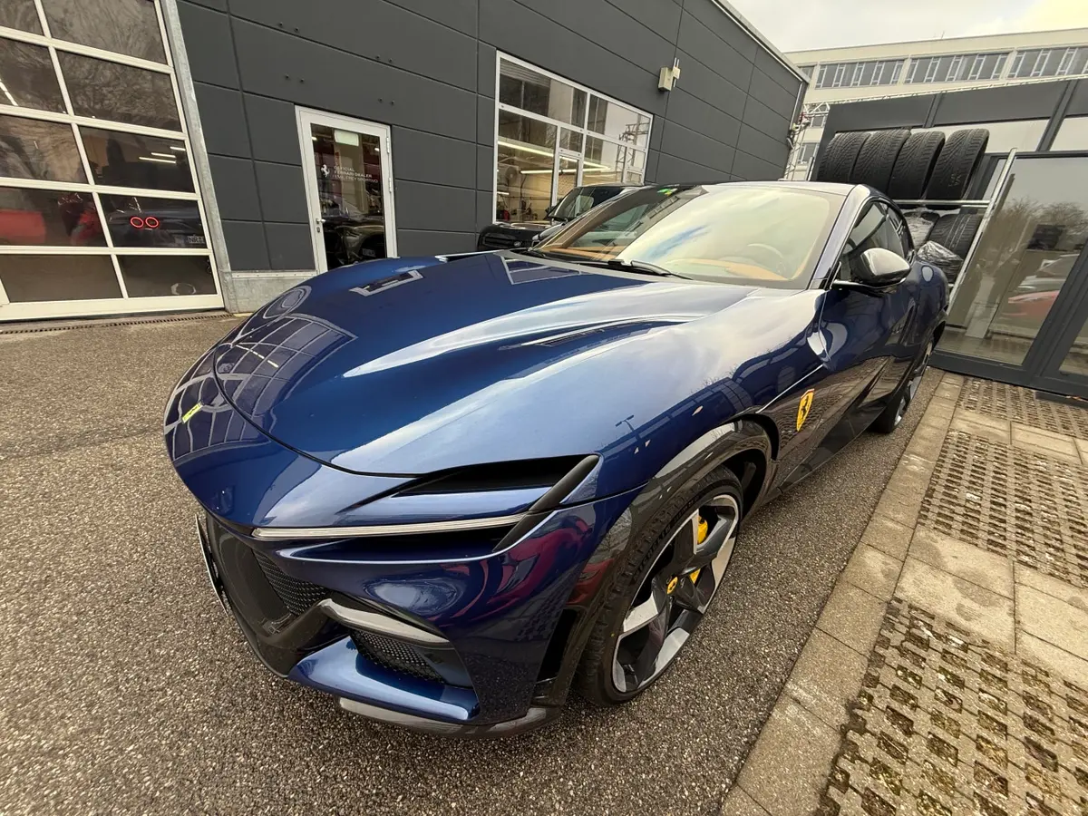 Ferrari Purosangue 2024, front view — Cannes Lux Car Rental, Cannes. Ferrari Purosangue in Cannes Ferrari Purosangue rental in Cannes provides access to a…