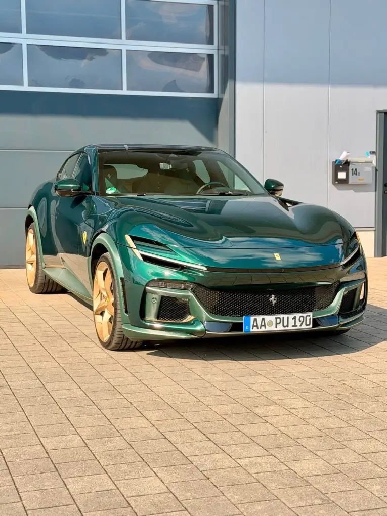 Ferrari Purosangue Atelier 2025, rear view — Cannes Lux Car Rental, Cannes. Ferrari Purosangue Atelier in Cannes Ferrari Purosangue Atelier rental in Cannes provides…