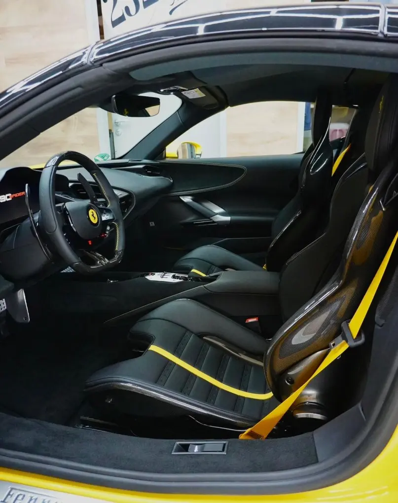 Ferrari SF90 Spider 2024, exterior — Cannes Lux Car Rental, Cannes. Ferrari SF90 Spider in Cannes Ferrari SF90 Spider rental in Cannes provides access to a…