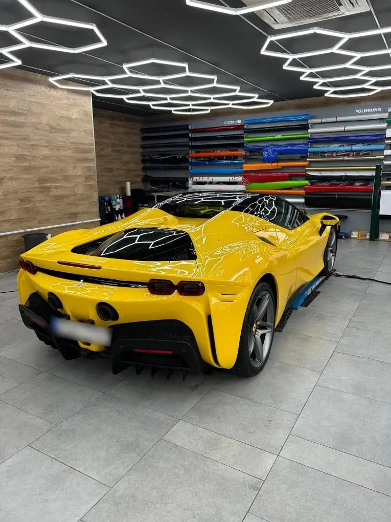 Ferrari SF90 Spider 2024, rear view — Cannes Lux Car Rental, Cannes. Ferrari SF90 Spider in Cannes Ferrari SF90 Spider rental in Cannes provides access to a…