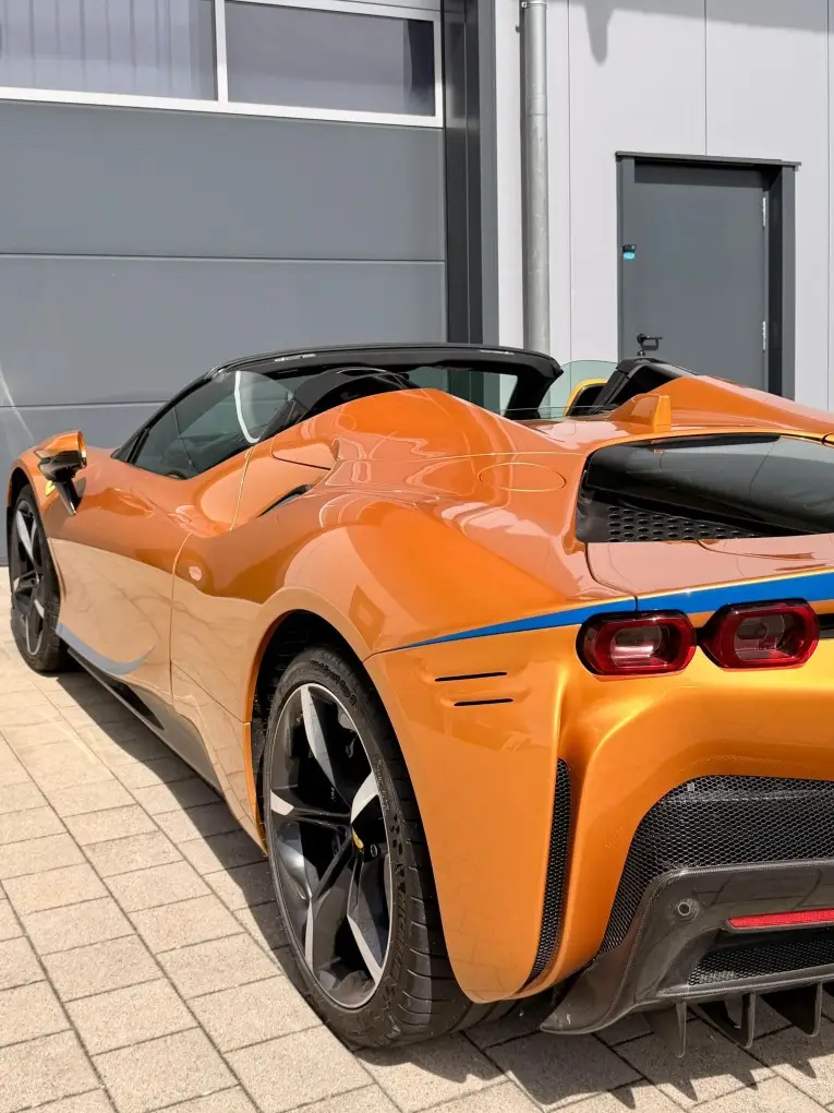 Ferrari SF90 Spider Tailor Made 2025, exterior — Cannes Lux Car Rental, Cannes. Ferrari SF90 Spider Tailor Made in Cannes Ferrari SF90 Spider Tailor Made rental in…