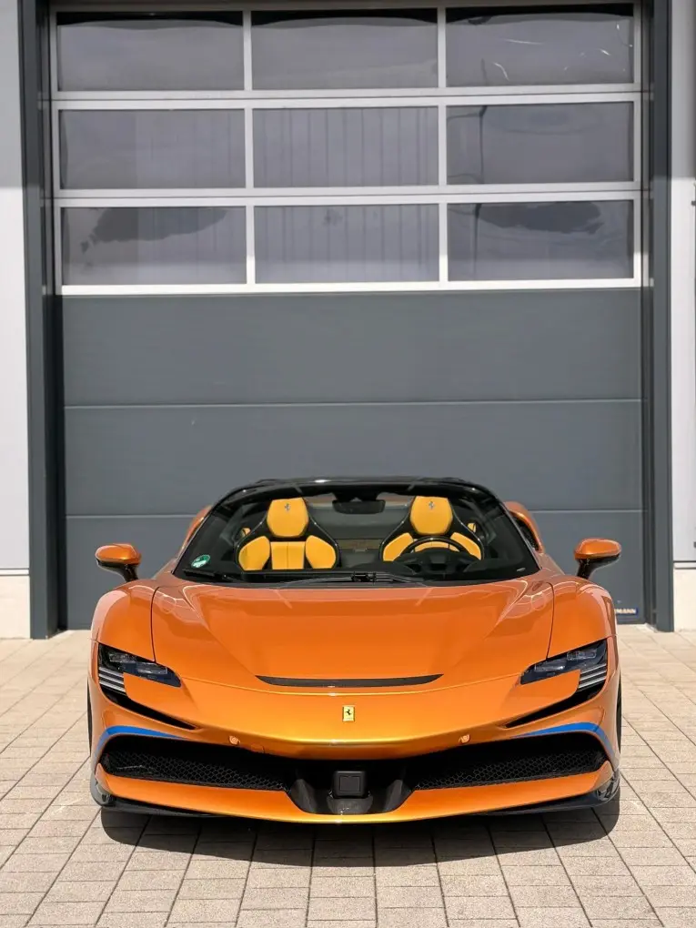 Ferrari SF90 Spider Tailor Made 2025, front view — Cannes Lux Car Rental, Cannes. Ferrari SF90 Spider Tailor Made in Cannes Ferrari SF90 Spider Tailor Made rental in…