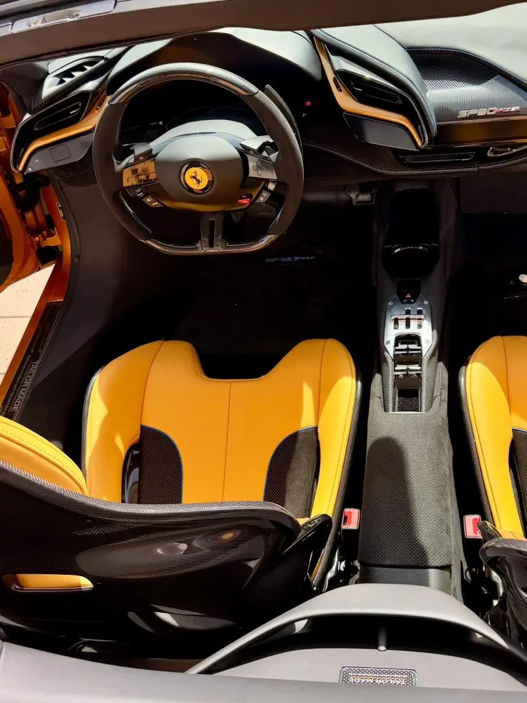 Ferrari SF90 Spider Tailor Made 2025, dashboard — Cannes Lux Car Rental, Cannes. Ferrari SF90 Spider Tailor Made in Cannes Ferrari SF90 Spider Tailor Made rental in…
