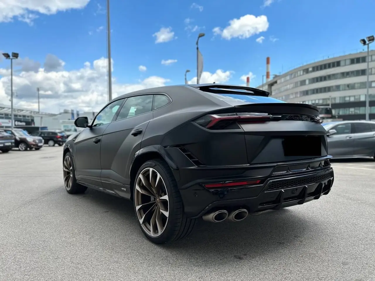 Lamborghini Urus S 2023, front view — Cannes Lux Car Rental, Cannes. Lamborghini Urus S in Cannes Lamborghini Urus S rental in Cannes secures a 2023 SUV…