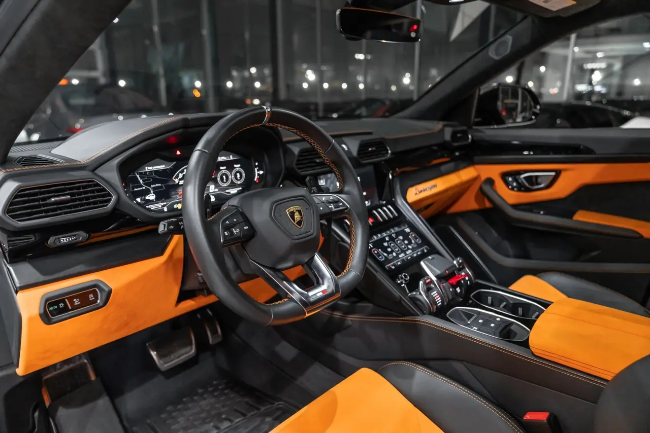 Lamborghini Urus S 2024, dashboard — Cannes Lux Car Rental, Cannes. Lamborghini Urus S in Cannes Lamborghini Urus S hire in Cannes provides a 2024 SUV…