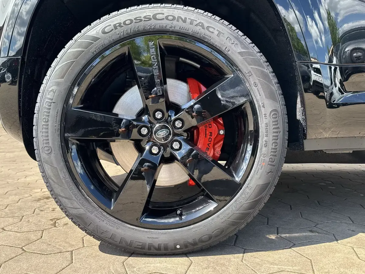Land Rover Defender 2024, exterior — Cannes Lux Car Rental, Cannes. Land Rover Defender in Cannes Land Rover Defender hire in Cannes secures a 2024 SUV…