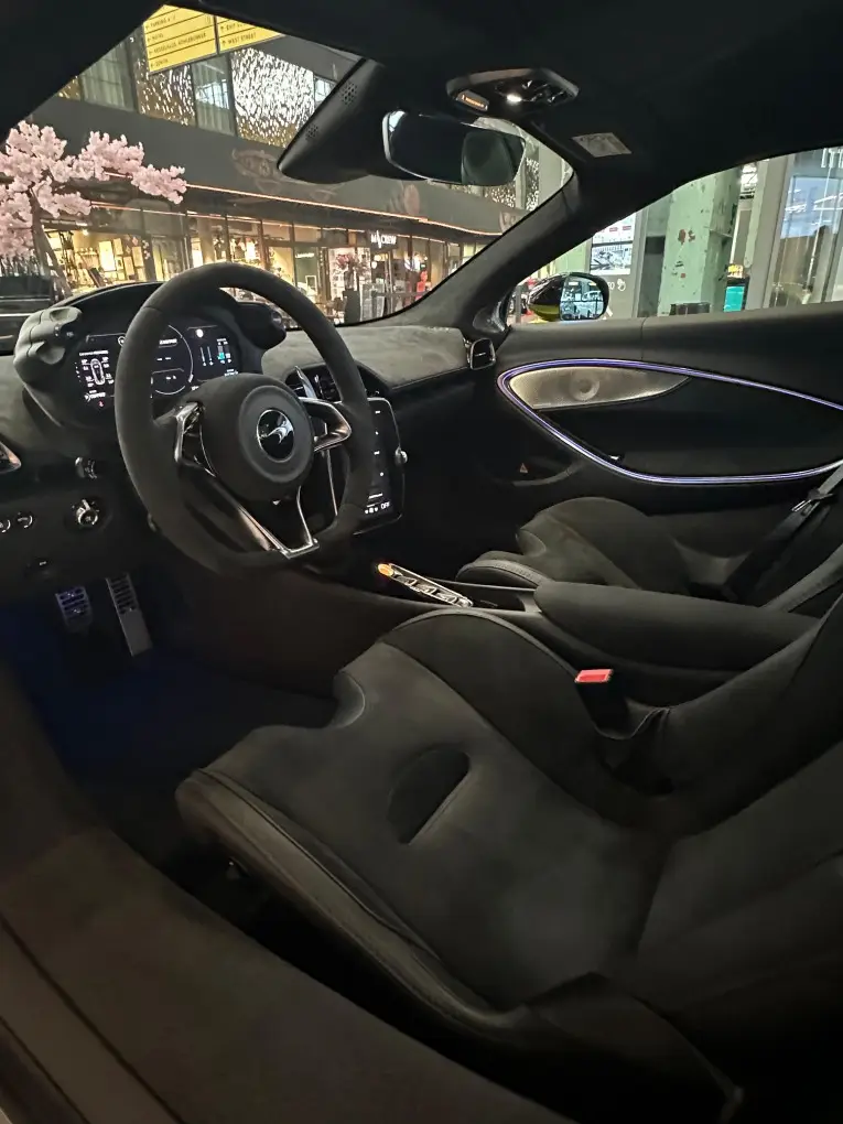 McLaren Artura Spider 2024, dashboard — Cannes Lux Car Rental, Cannes. McLaren Artura Spider in Cannes McLaren Artura Spider rental in Cannes gives drivers…