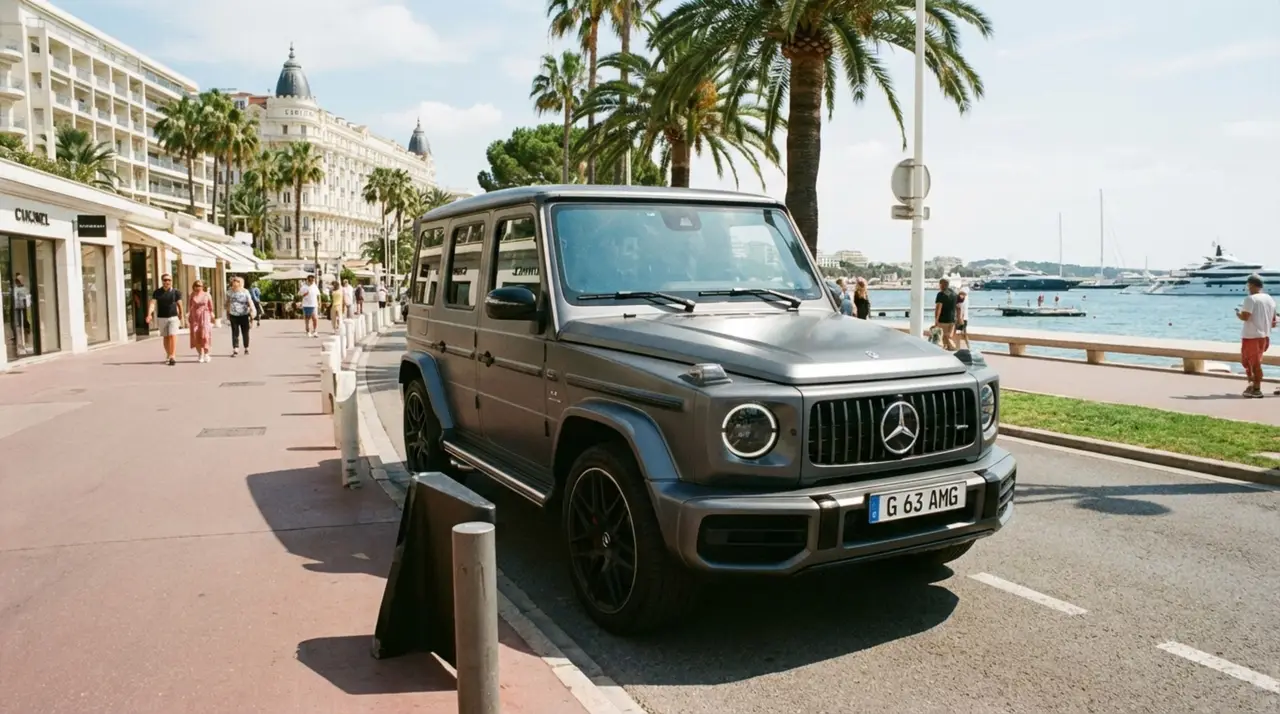 Mercedes Benz G63 2023 — Cannes Lux Car Rental, Cannes. Mercedes Benz G63 in Cannes Mercedes Benz G63 rental in Cannes provides access to a 2023…