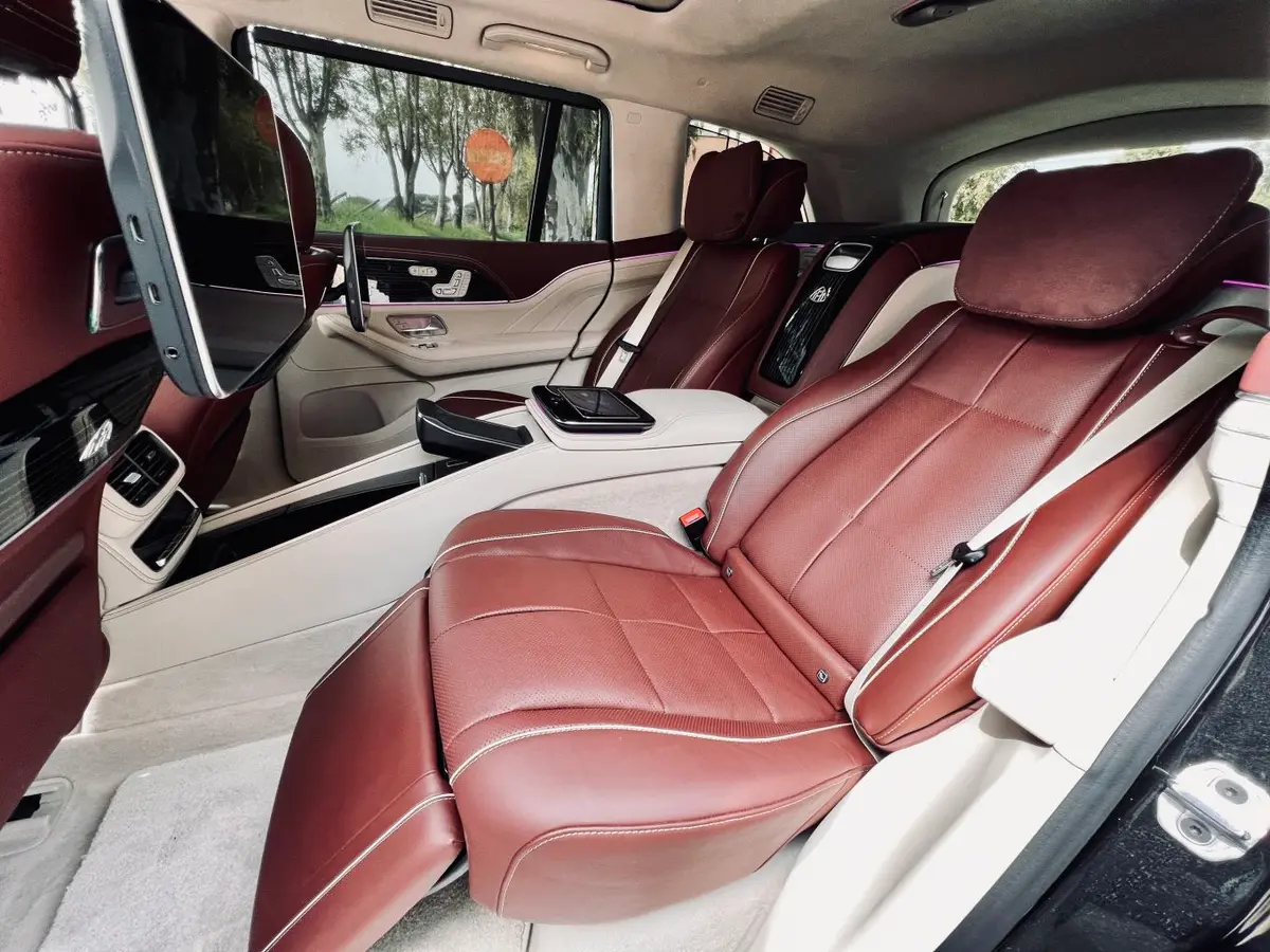 Mercedes Benz GLS Maybach 2022, interior — Cannes Lux Car Rental, Cannes. Mercedes Benz GLS Maybach in Cannes Mercedes Benz GLS Maybach hire in Cannes provides…