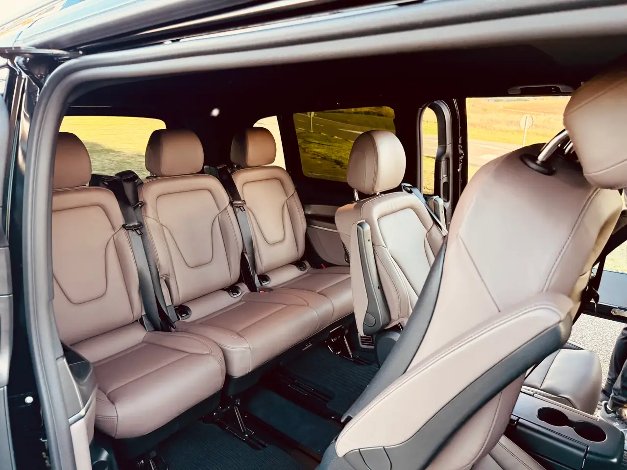 Mercedes Benz V300 4x4 XL Exclusive 7 seats 2025, interior — Cannes Lux Car Rental, Cannes. Mercedes Benz V300 4x4 XL Exclusive 7 seats in Cannes Mercedes Benz V300 4x4 XL Exclusive…