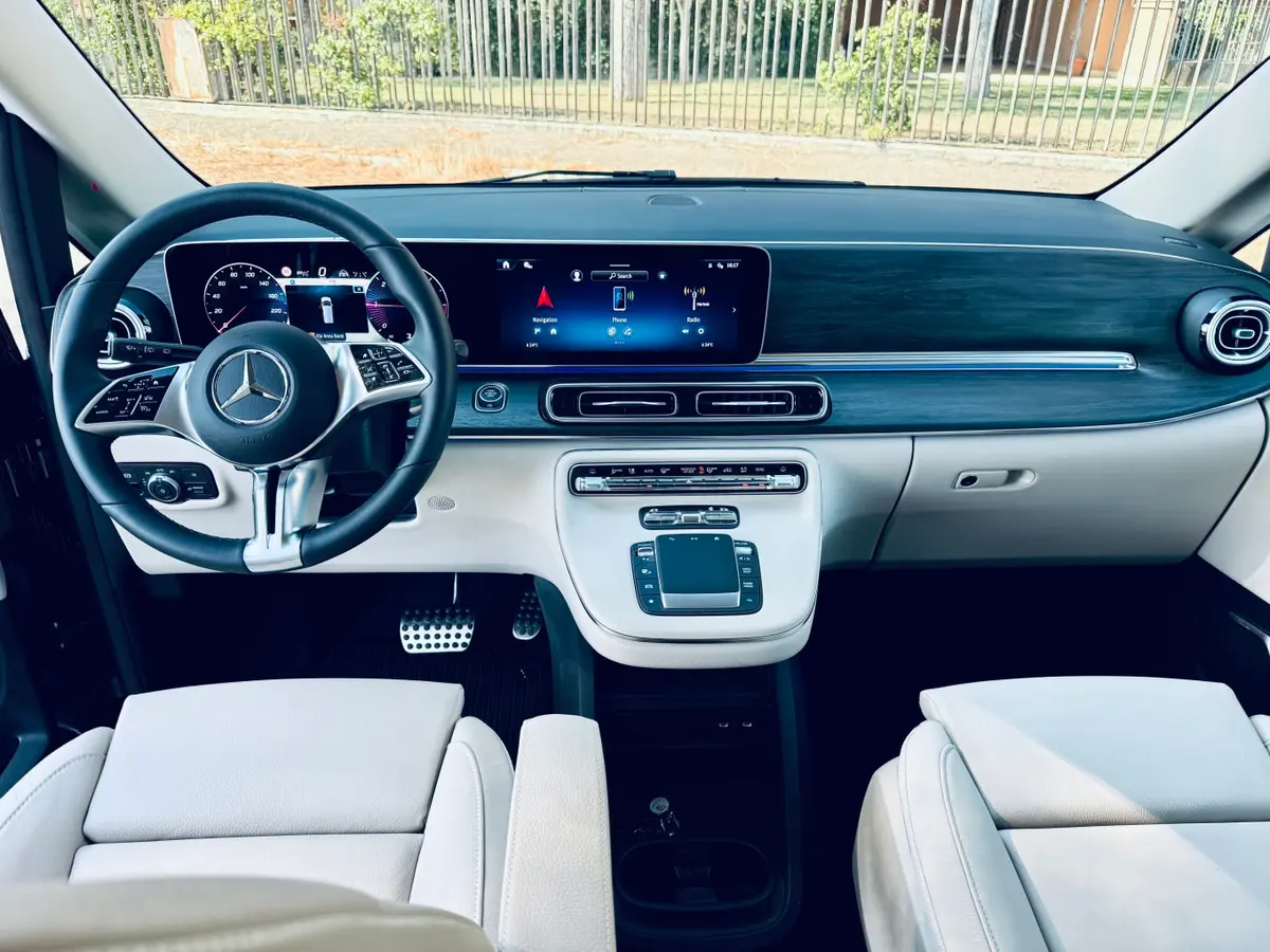 Mercedes Benz V300 4x4 XL VIP (Captain, 7 seat) 2025, rear view — Cannes Lux Car Rental, Cannes. Mercedes Benz V300 4x4 XL VIP (Captain, 7 seat) in Cannes Mercedes Benz V300 4x4 XL VIP…