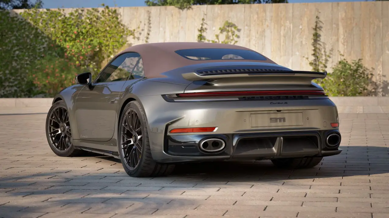 Porsche 911 992 Carrera Turbo S Cabrio 2026, exterior — Cannes Lux Car Rental, Cannes. Porsche 911 992 Carrera Turbo S Cabrio in Cannes Porsche 911 992 Carrera Turbo S Cabrio…