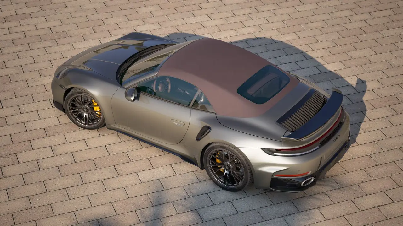 Porsche 911 992 Carrera Turbo S Cabrio 2026, front view — Cannes Lux Car Rental, Cannes. Porsche 911 992 Carrera Turbo S Cabrio in Cannes Porsche 911 992 Carrera Turbo S Cabrio…