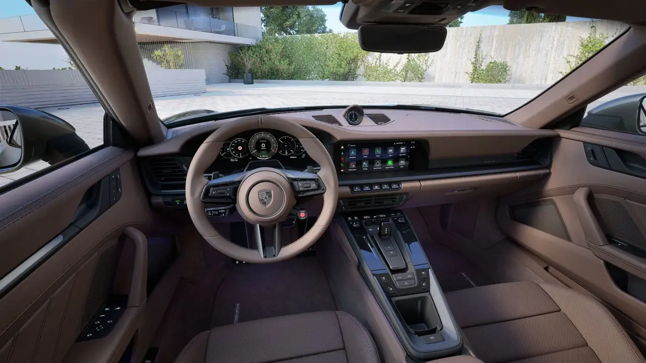 Porsche 911 992 Carrera Turbo S Cabrio 2026, rear view — Cannes Lux Car Rental, Cannes. Porsche 911 992 Carrera Turbo S Cabrio in Cannes Porsche 911 992 Carrera Turbo S Cabrio…