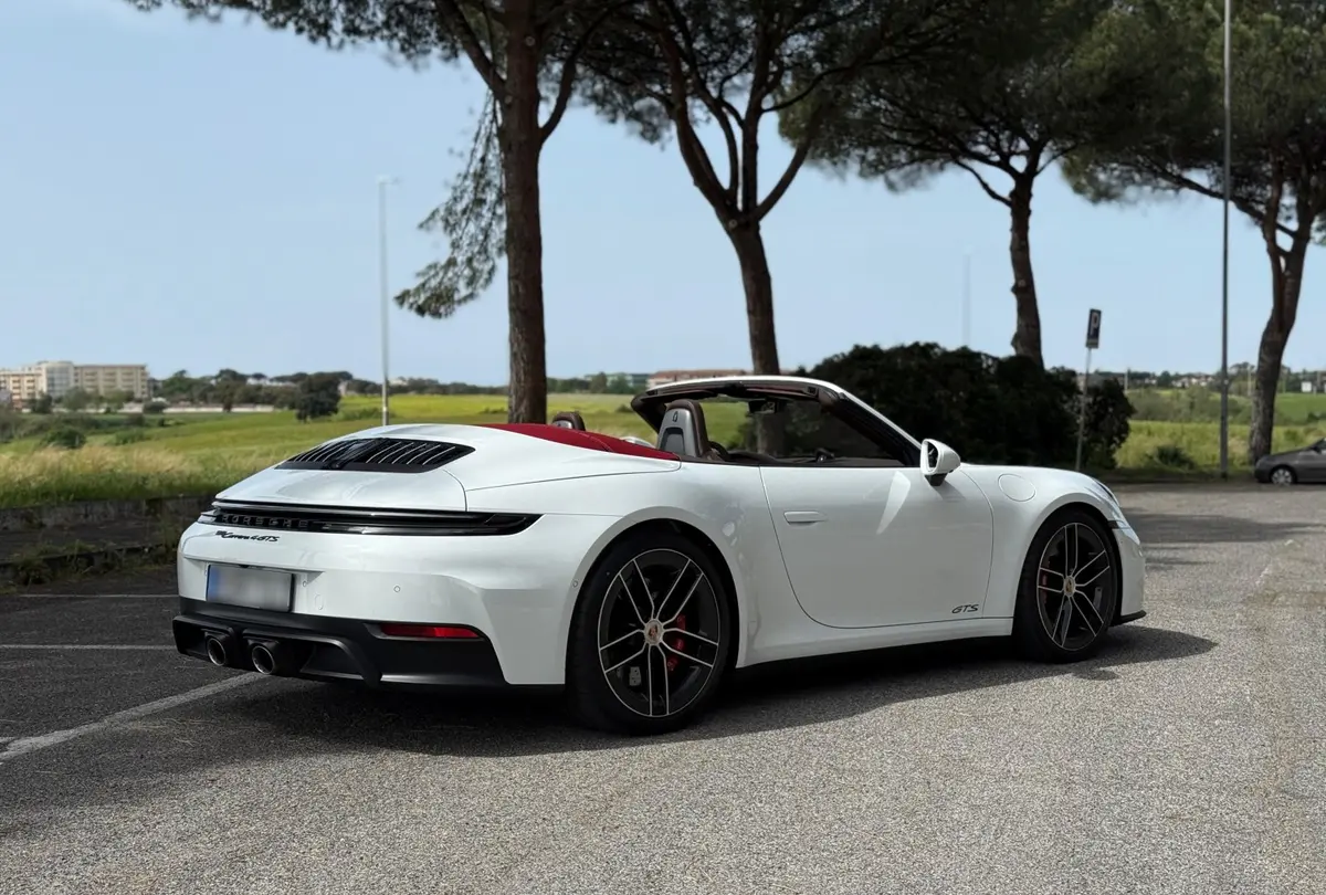Porsche 992.2 Carrera 4 GTS Cabrio 2025, front view — Cannes Lux Car Rental, Cannes. Porsche 992.2 Carrera 4 GTS Cabrio in Cannes Porsche 992.2 Carrera 4 GTS Cabrio rental in…