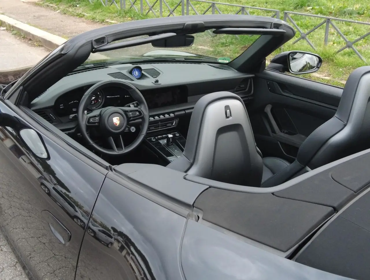 Porsche 992 Carrera 4 GTS Cabrio 2024, interior — Cannes Lux Car Rental, Cannes. Porsche 992 Carrera 4 GTS Cabrio in Cannes Porsche 992 Carrera 4 GTS Cabrio rental in…