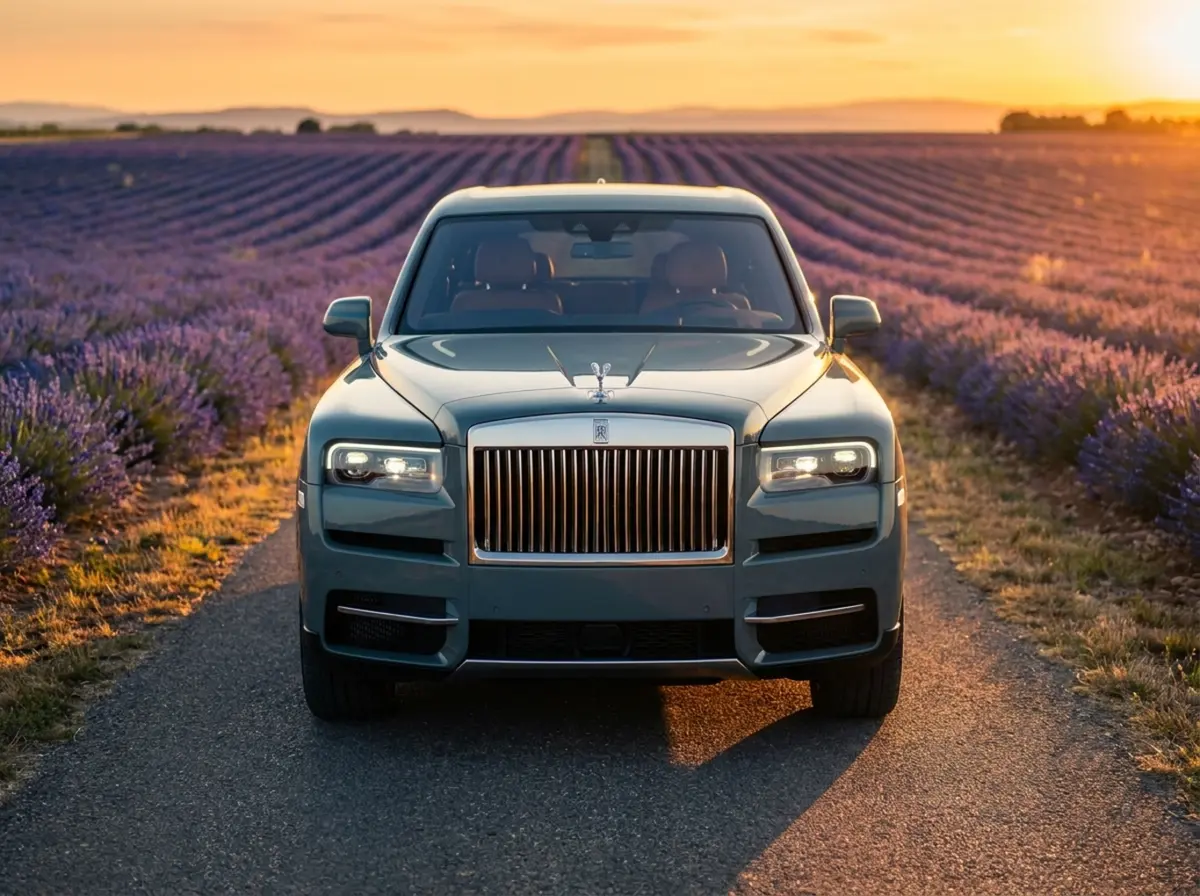 Rolls-Royce Cullinan 2025, rear view — Cannes Lux Car Rental, Cannes. Rolls-Royce Cullinan 2025 in Cannes Rolls-Royce Cullinan 2025 hire in Cannes provides…