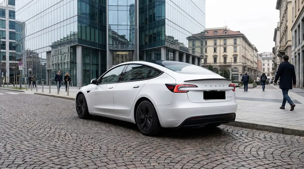 Tesla Model 3 Performance 2026, exterior — Cannes Lux Car Rental, Cannes. Tesla Model 3 Performance in Cannes Tesla Model 3 Performance hire in Cannes provides an…