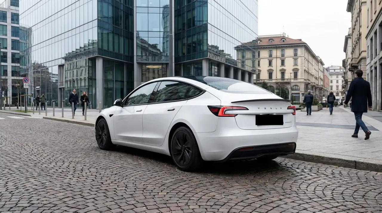 Tesla Model 3 Performance 2026, exterior — Cannes Lux Car Rental, Cannes. Tesla Model 3 Performance in Cannes Tesla Model 3 Performance hire in Cannes provides an…