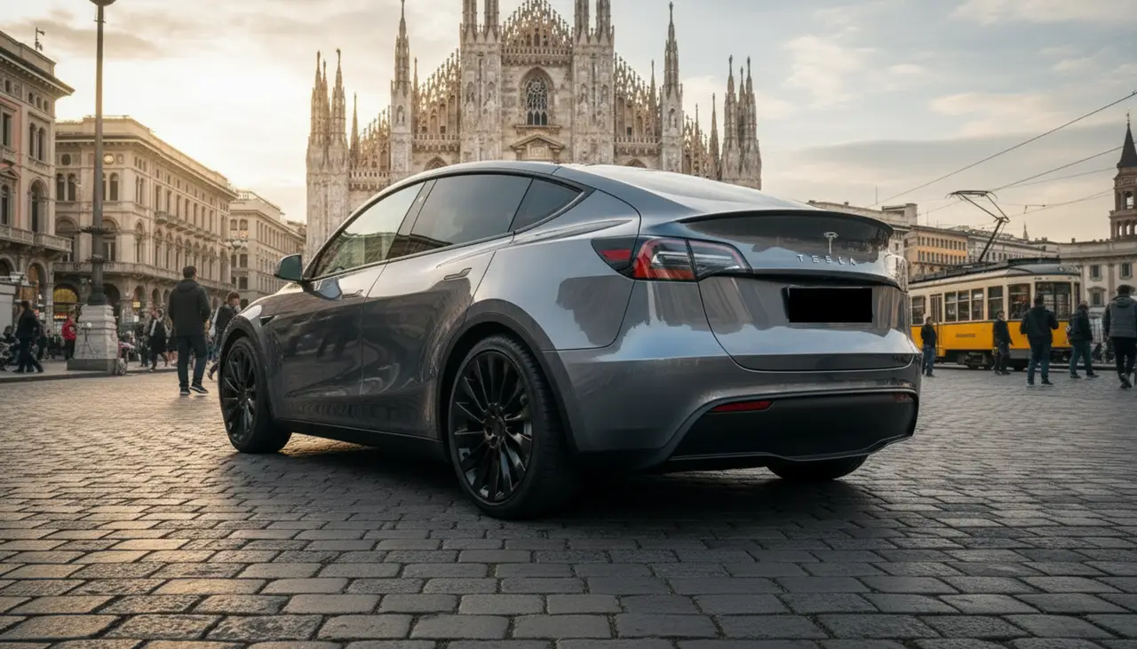 Tesla Model Y Long Range 2023, exterior — Cannes Lux Car Rental, Cannes. Tesla Model Y Long Range in Cannes Tesla Model Y Long Range hire in Cannes provides an…